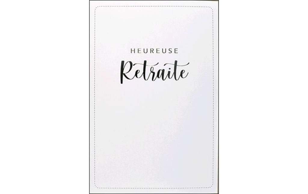 ABC Carte de félicitations Retraite B6