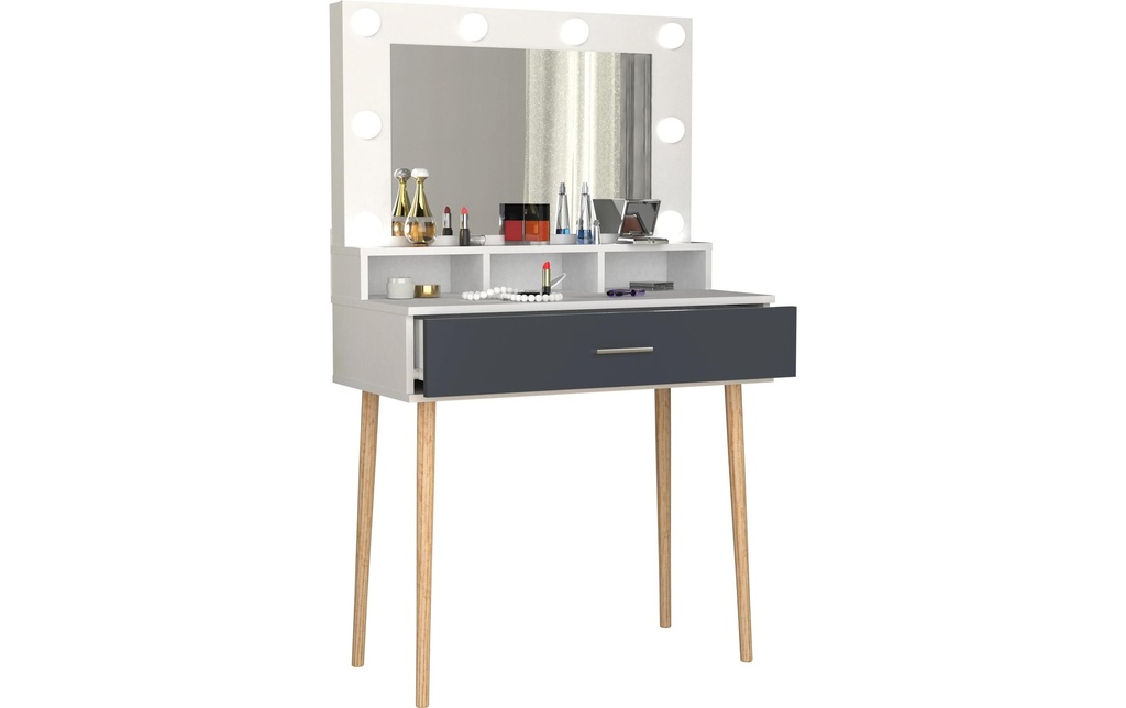 VCM Coiffeuse Lindas Anthracite
