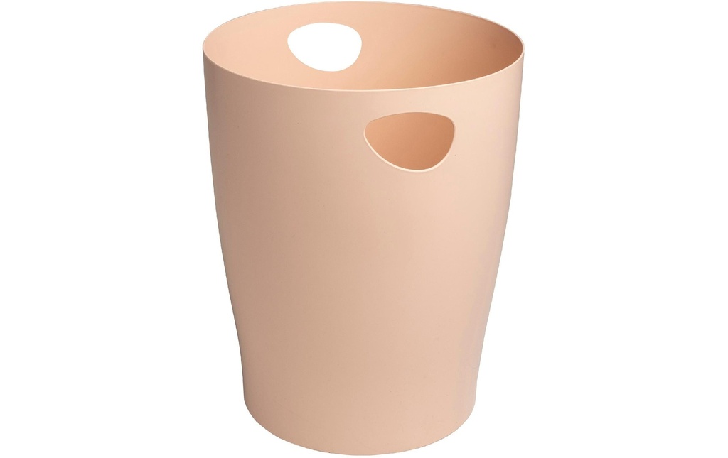 Exacompta Corbeille à papier Ecobin Skandi 15 L, rose clair