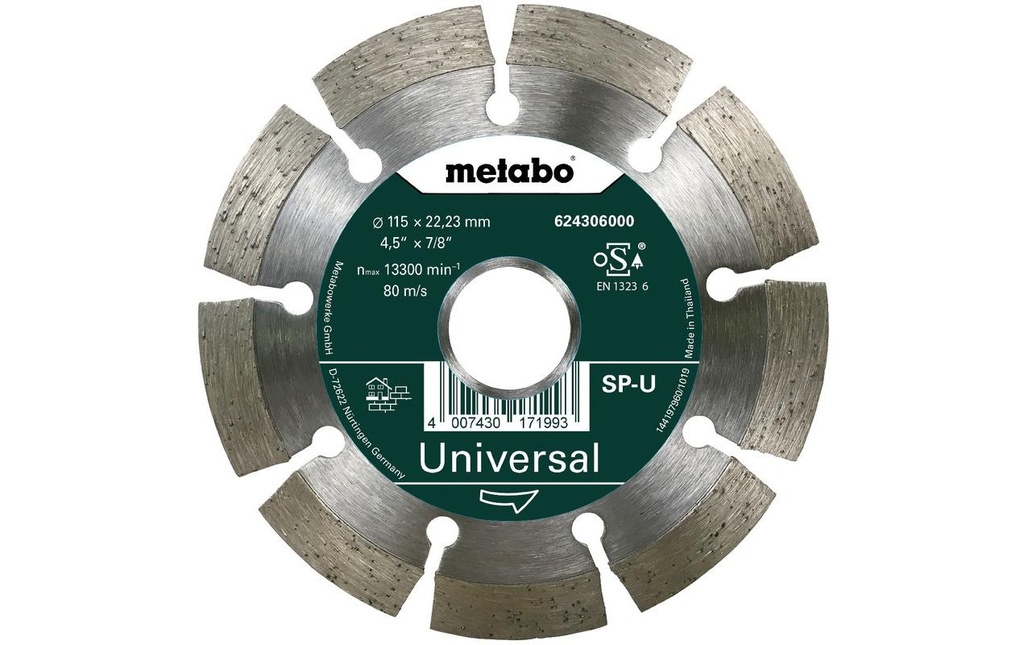 Metabo Disque à trancher SP-U Universal Diamant 115 mm
