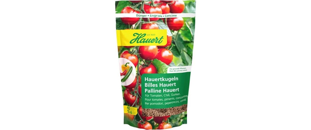 Hauert Engrais longue durée pour les tomates et les légumes de balcon, 40 pièces