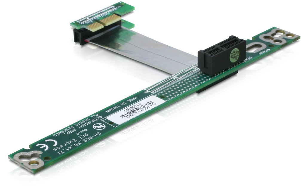 Delock Carte PCI-E riser x1 à x1, câble de 7 cm