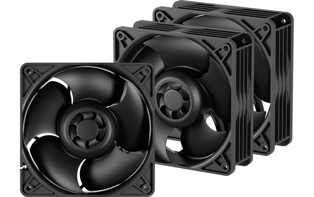 Arctic Cooling S12038-4K, 120 mm, 4000 RPM, noir, 3 pièces