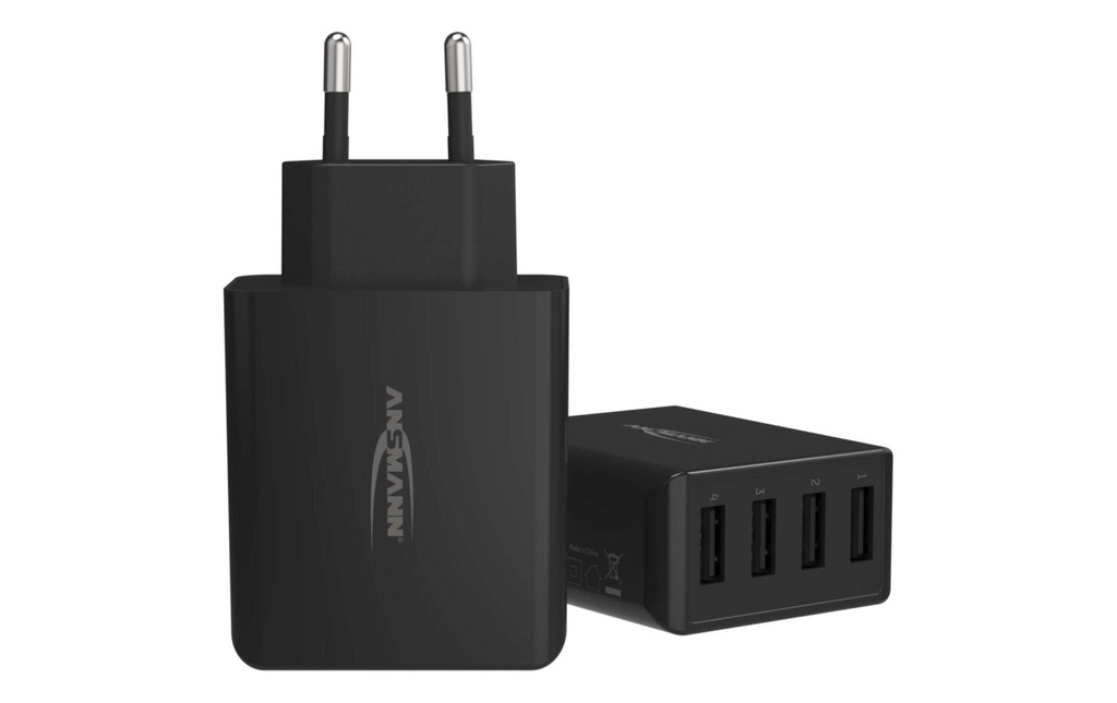 Ansmann Chargeur mural USB Home Charger HC430, 4x USB, 30 W, noir