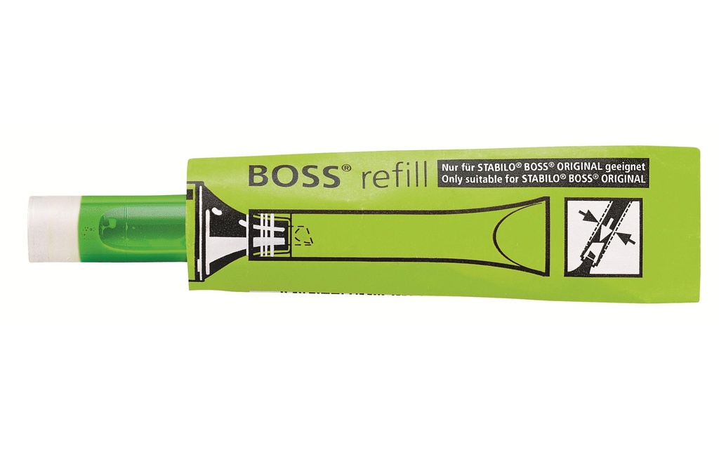 STABILO Boss Refill Vert fluo20 pièces