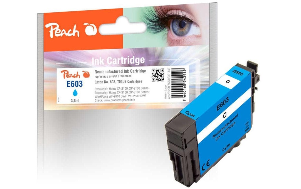 Peach Encre Epson T03U2/ No. 603 Cyan