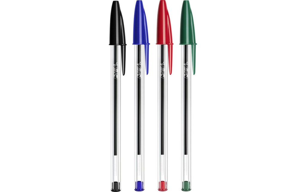 BIC Stylo bille Cristal Origin 0.32 mm, assortis, 10 pièces