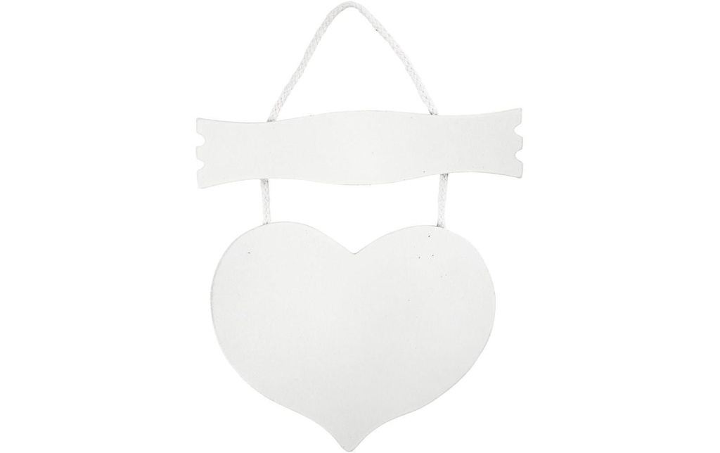 Creativ Company Article en bois 28 cm coeur