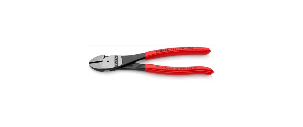Knipex Pinces coupantes de côté à forte démultiplication 200 mm
