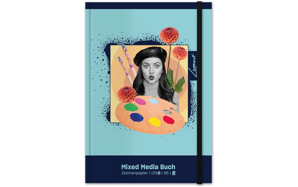 Lumart Carnet de dessin Mixed Media B5, 170 g/m², 40 feuilles
