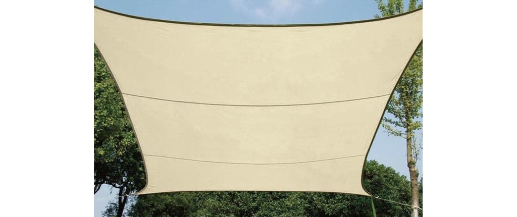 Perel Voile d’ombrage 360 cm, carré