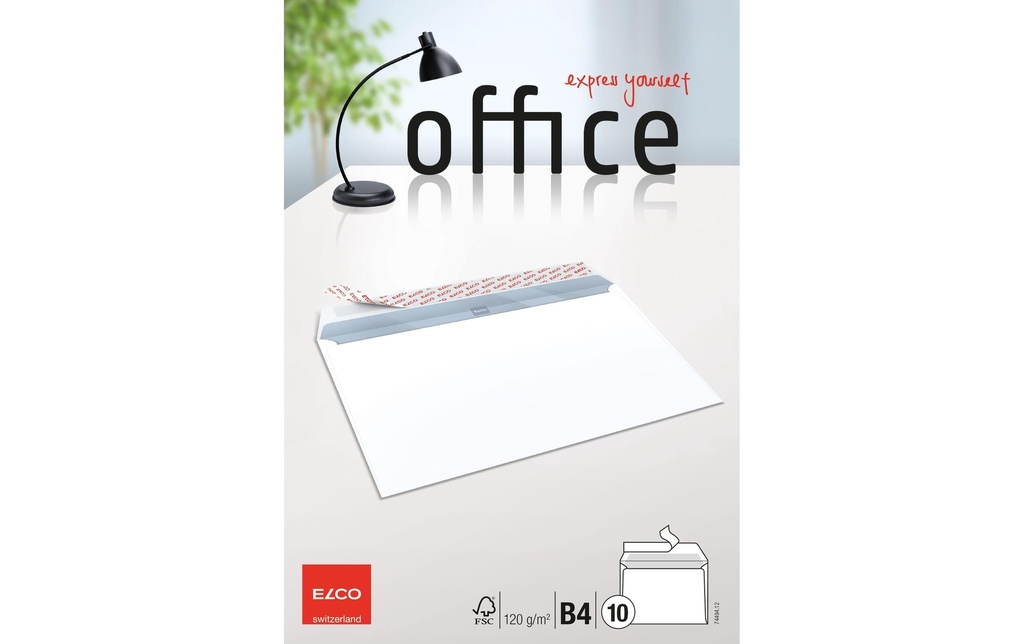 ELCO Enveloppe Office B4 sans fenêtre, 10 pièces