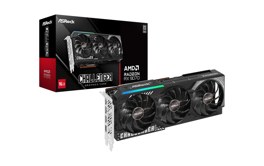ASRock Carte graphique Radeon RX 9070 Challenger 16 GB