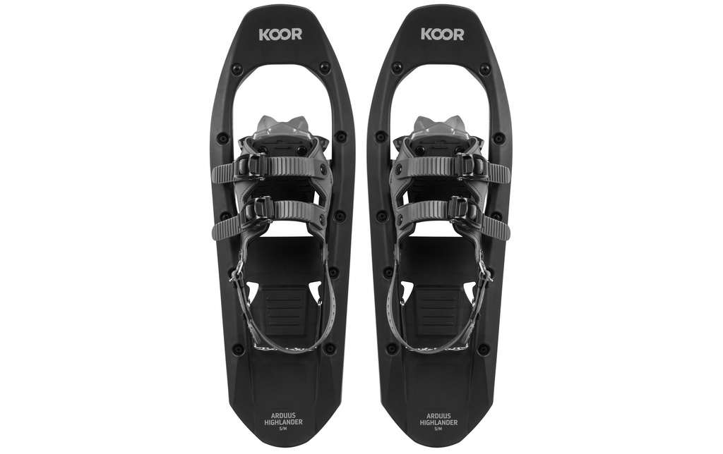 KOOR Raquette à neige Arduus Highlander S/M Noir