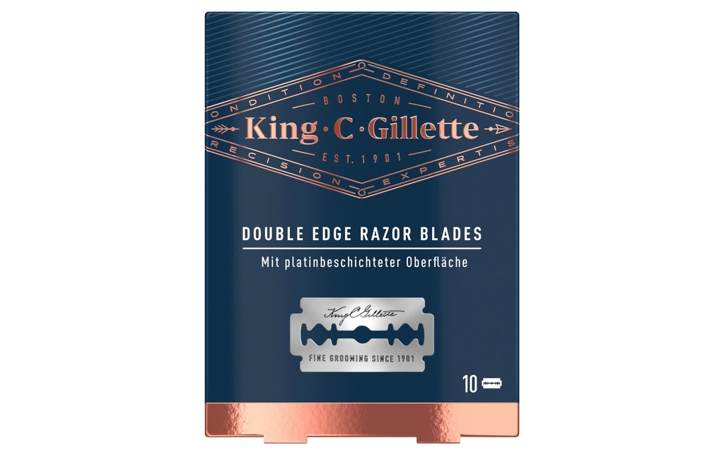 King C. Gillette Lames du système 10 pièces
