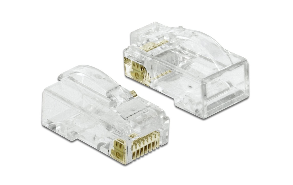 Delock Connecteur RJ45 Cat.6 UTP 20 Pièce/s, Transparent