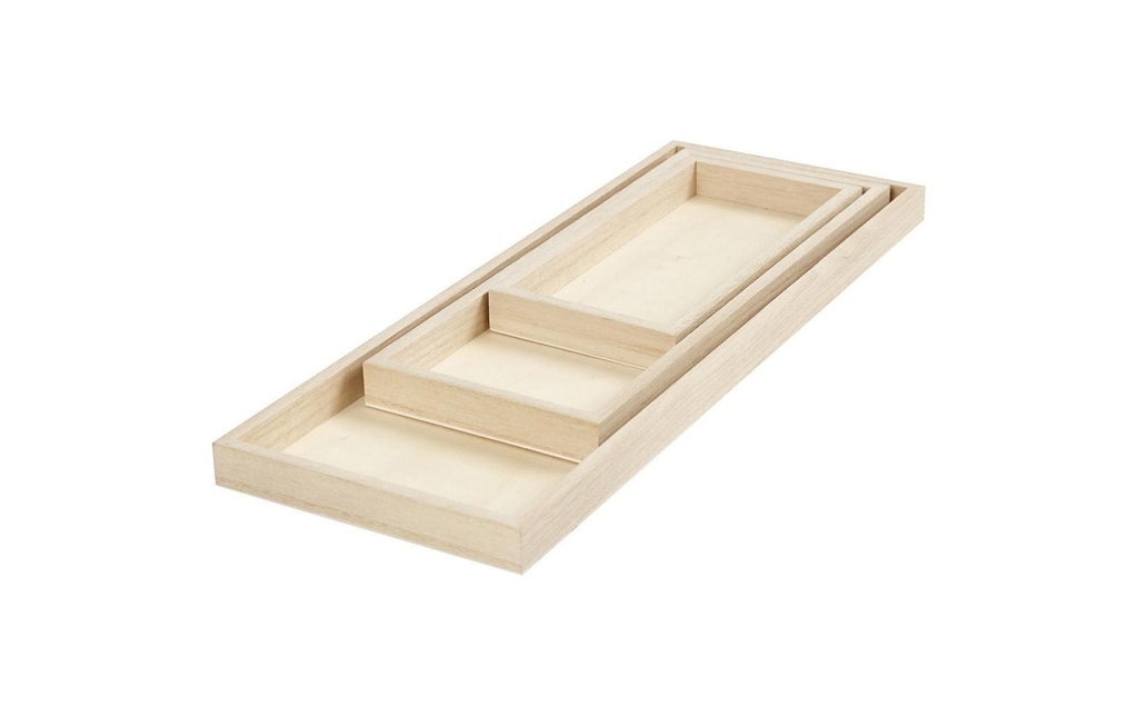 Creativ Company Article en bois Set 3 pièces
