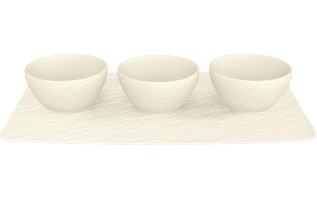 Villeroy & Boch Plateau de service avec petites coupelles Manufacture Rock Blanc