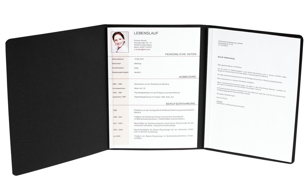 Exacompta Dossier de candidature Noir