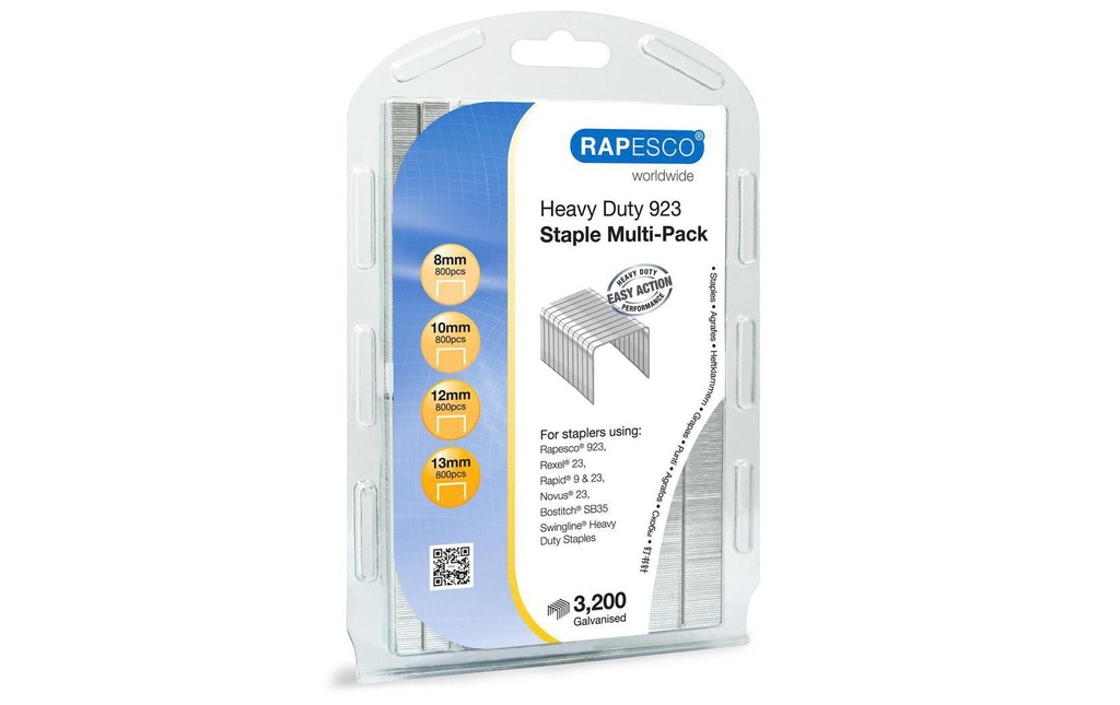 Rapesco Agrafe 923 Pack Multi