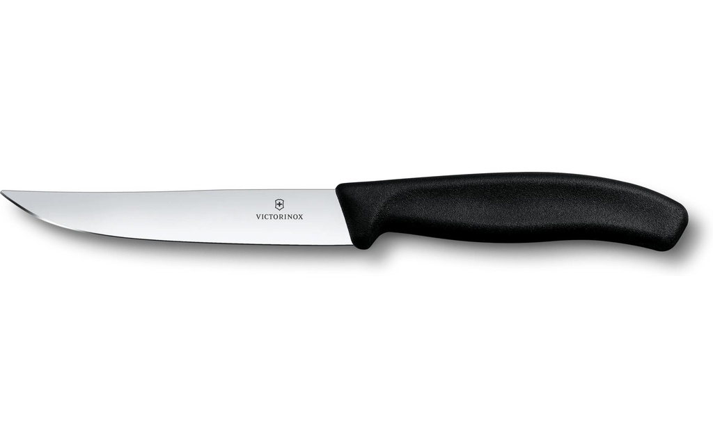 Victorinox Couteau à steak Swiss Classic, 12 cm, droit, noir