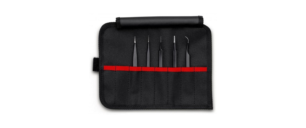 Knipex Ensemble de pinces à épiler Universal ESD 5 parties