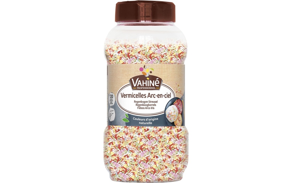 Vahiné Décors en sucre Vermicelles arc-en-ciel 700 g