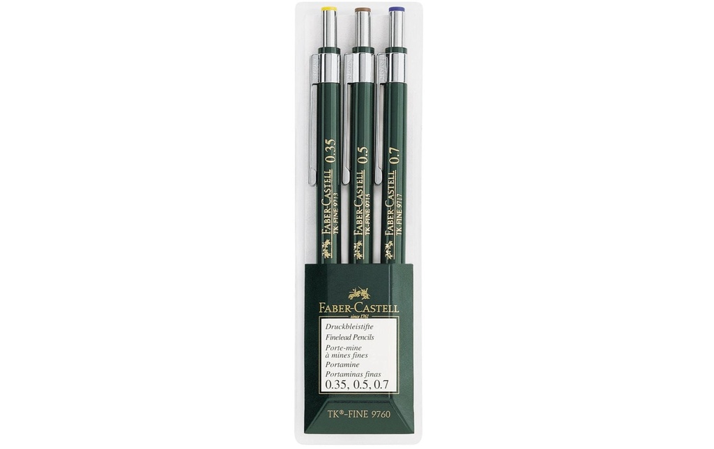 Faber-Castell Porte-mines Faber-Castell TK-Fine 9760 Étui de 3