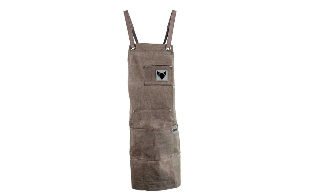 Fennek Grill Tablier spécial barbecue Coton, ciré, Gris