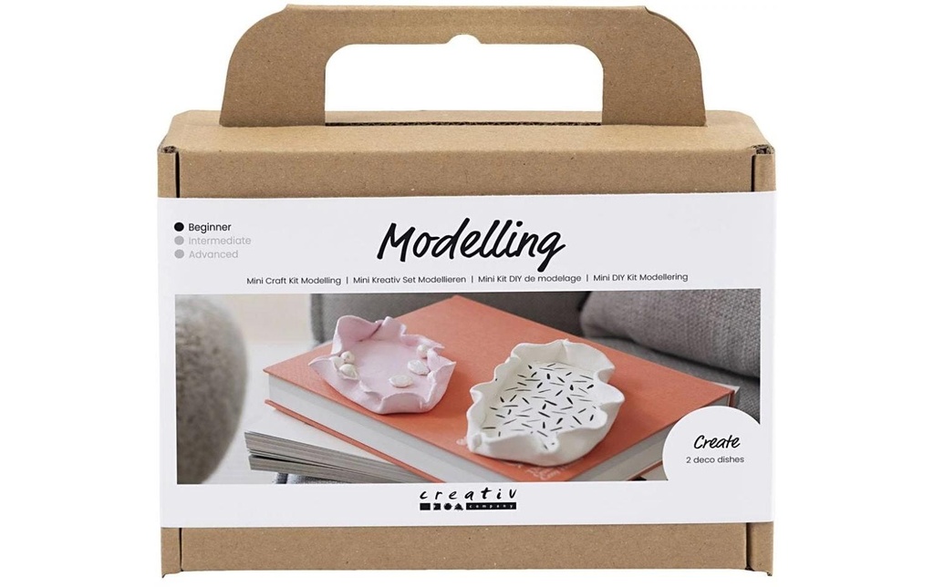 Creativ Company Set de modélisation Bols rose/blanc
