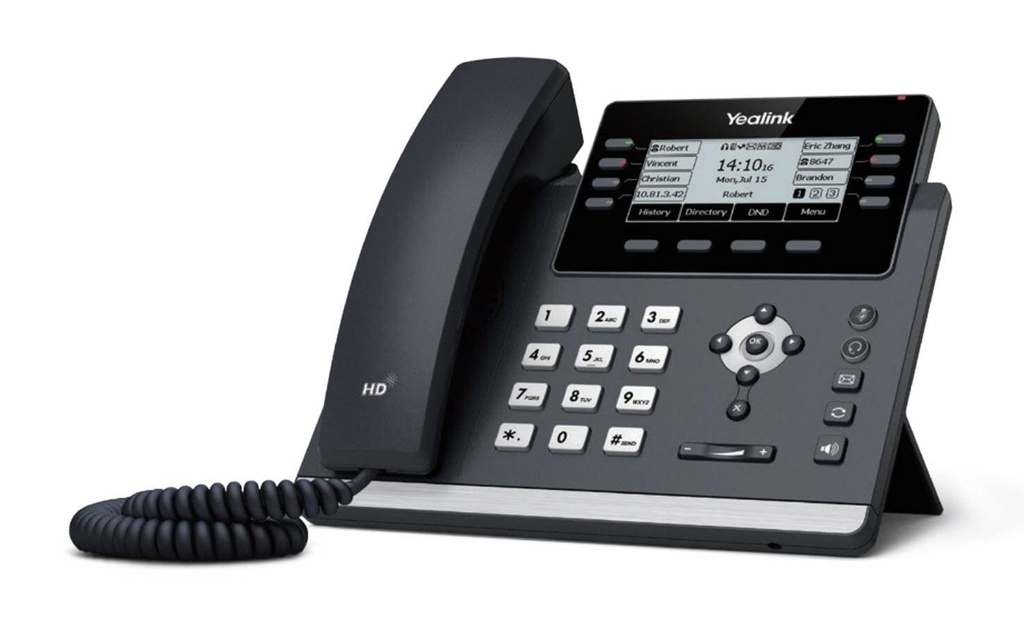 Yealink Téléphone de bureau SIP-T43U Gris