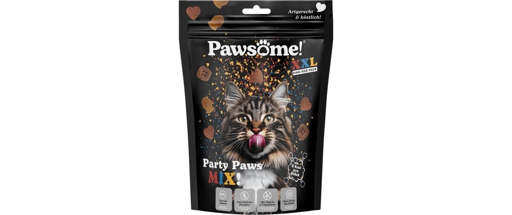 Pawsome Cat Crunchy Paws Party Mix 150 g