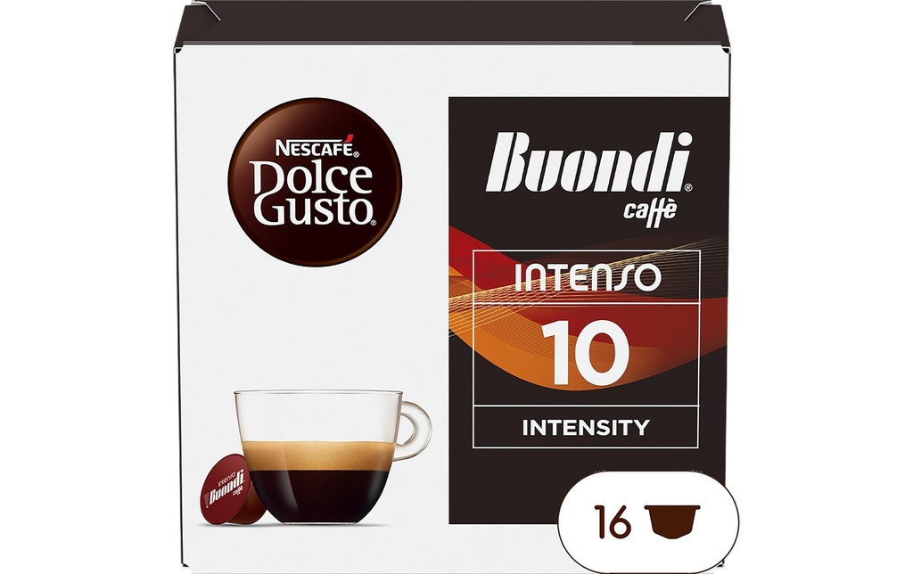 Nescafé Capsules de café Dolce Gusto Buondi Intenso 16 pièces