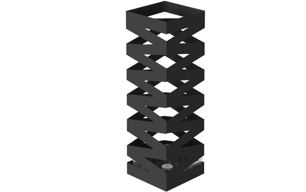 Songmics Pied de parasol avec motif en zig-zag 49 cm, Noir