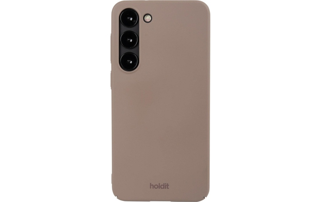 Holdit Coque arrière Silicone Galaxy S24 Marron