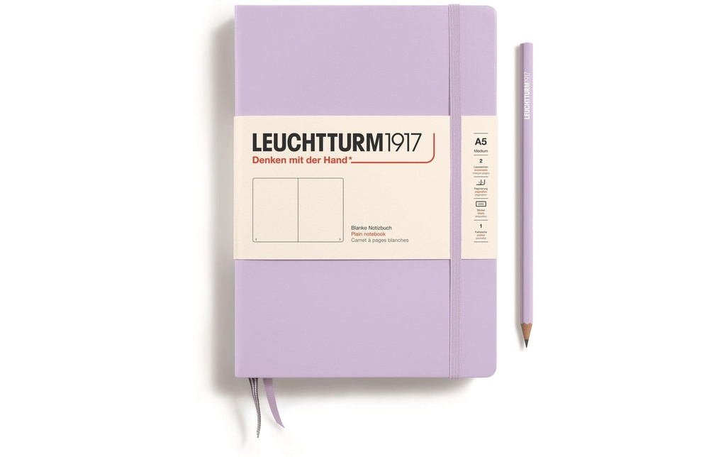 Leuchtturm Bloc-notes Medium A5, Vierge, Violet