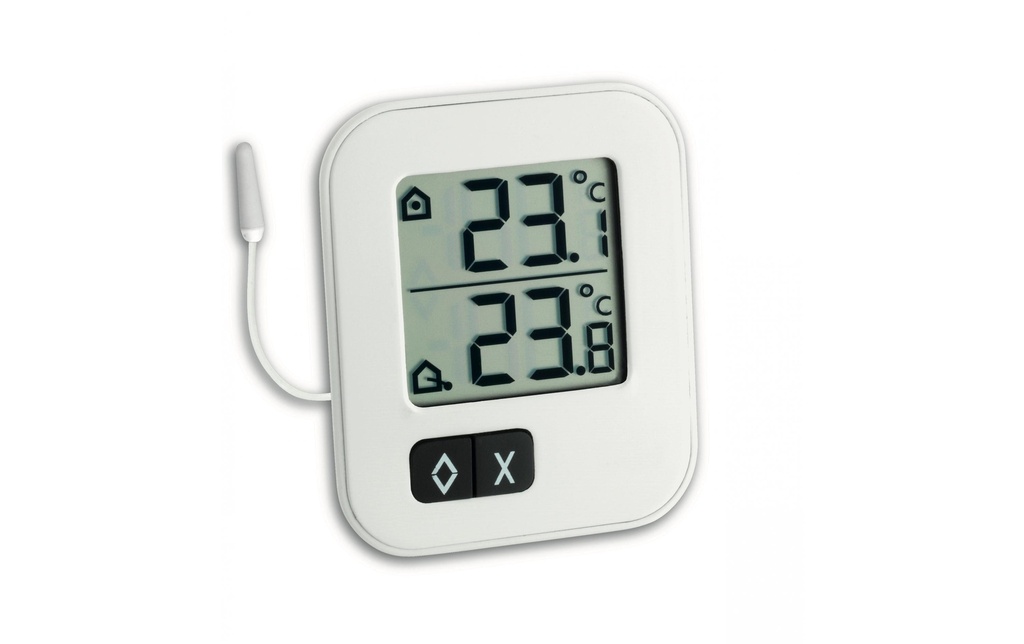 TFA Dostmann Thermomètre MOXX Digital, Blanc