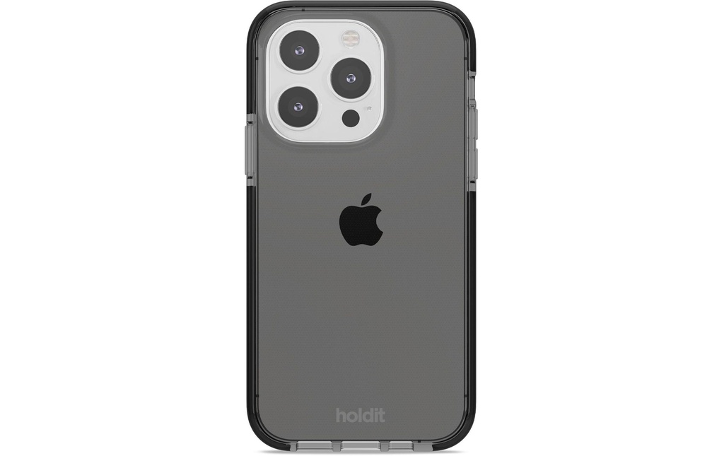 Holdit Coque arrière Seethru iPhone 15 Pro Noir