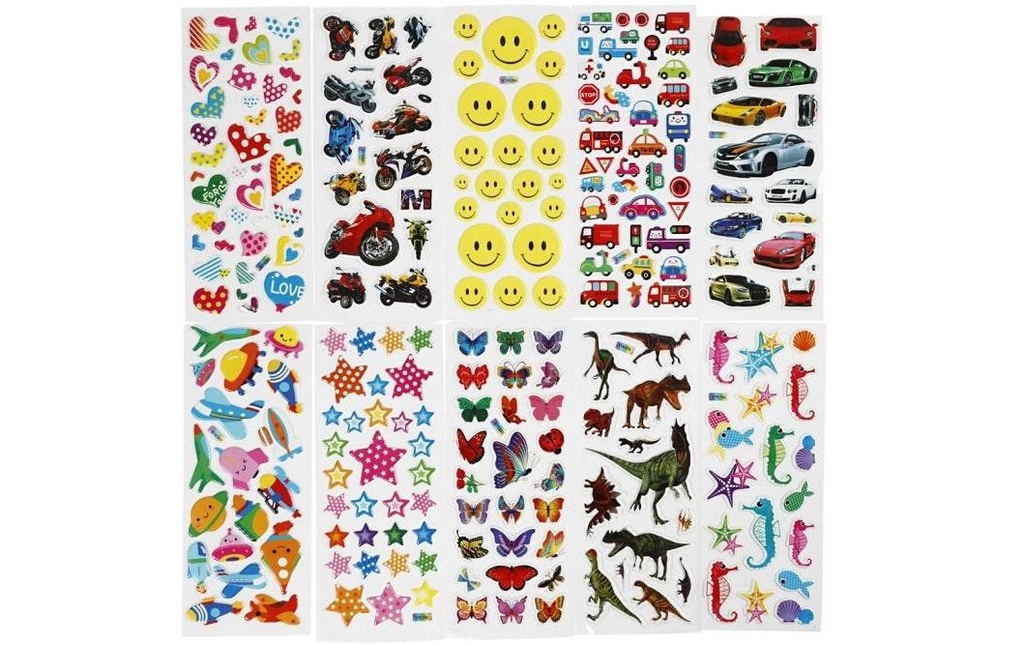 Creativ Company Autocollant 3D 20 feuilles