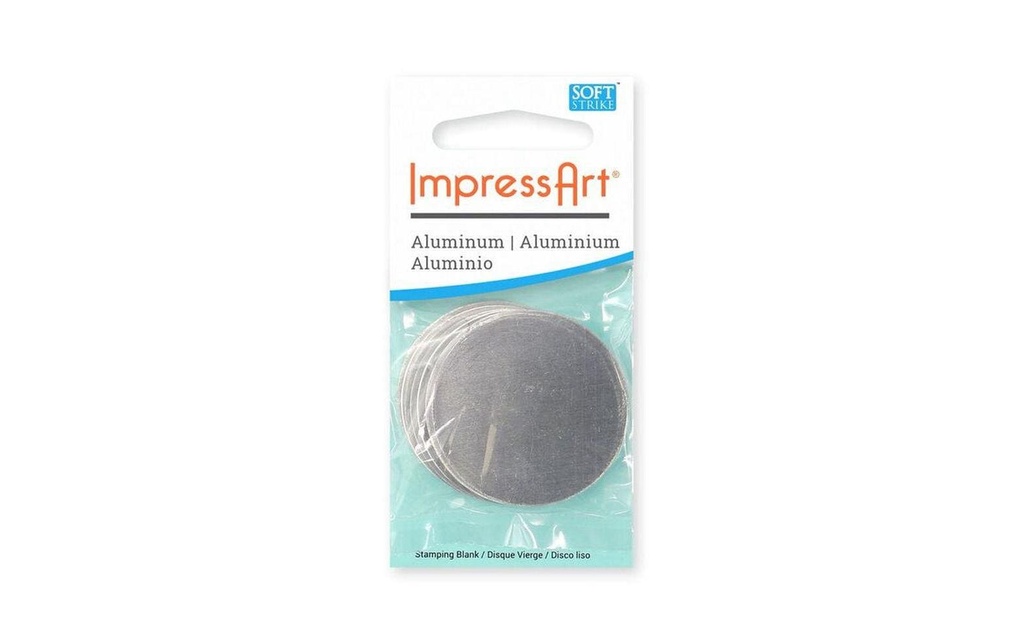 ImpressArt Plaque en métal Ø 35 mm 5 pièce