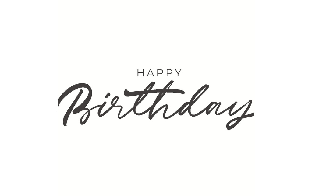 Paper + Design Serviettes en papier Happy Birthday 33 cm x 33 cm, 20 Pièce/s