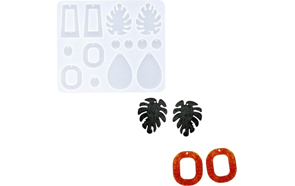 Reslin Moule à couler Silicone Boucles d'oreilles