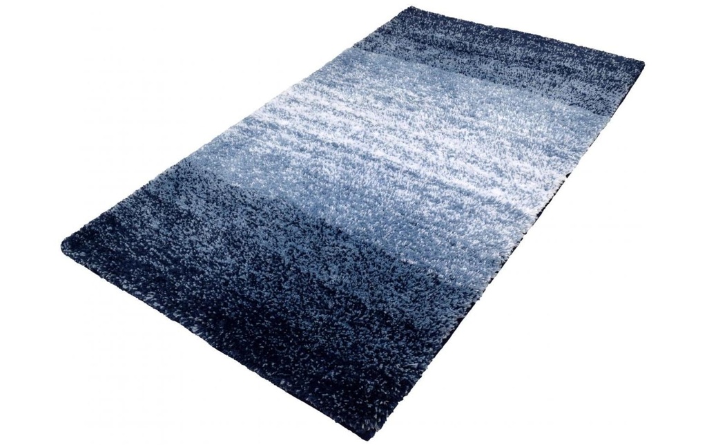 Kleine Wolke Tapis de bain Oslo 60 x 90 cm, Bleu/Bleu marine
