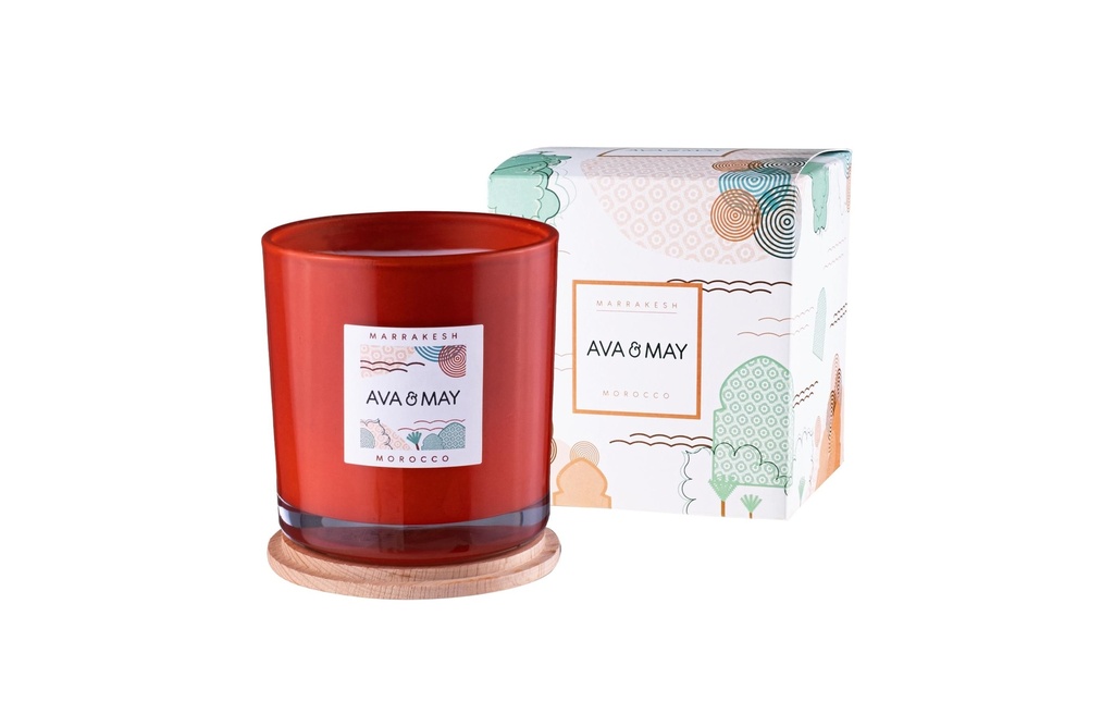 AVA & MAY Bougie parfumée Marrakesh 500g