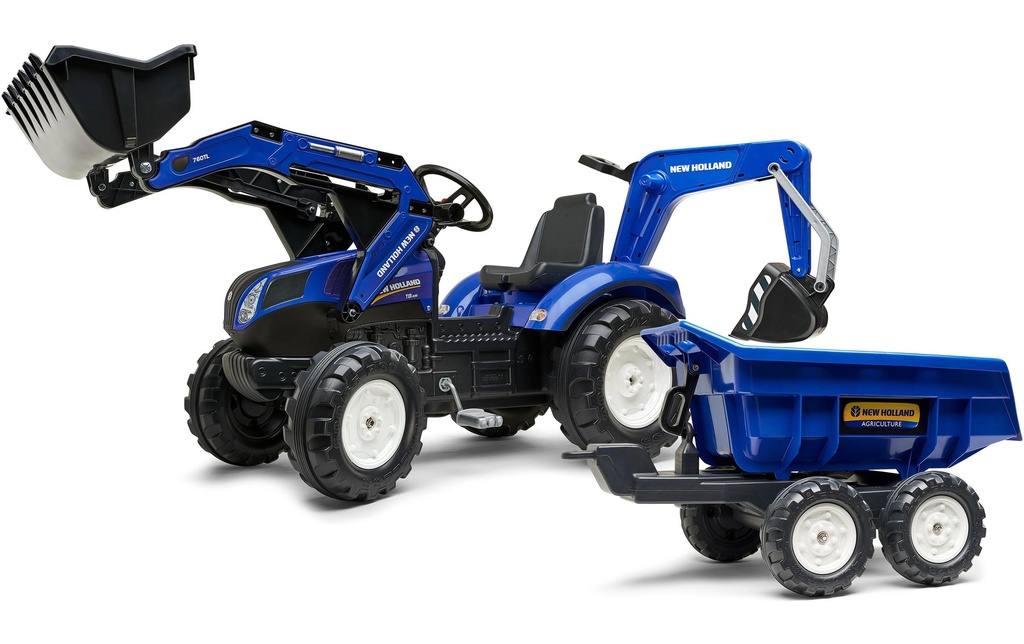 Falk Tracteur New Holland + remorque XXL