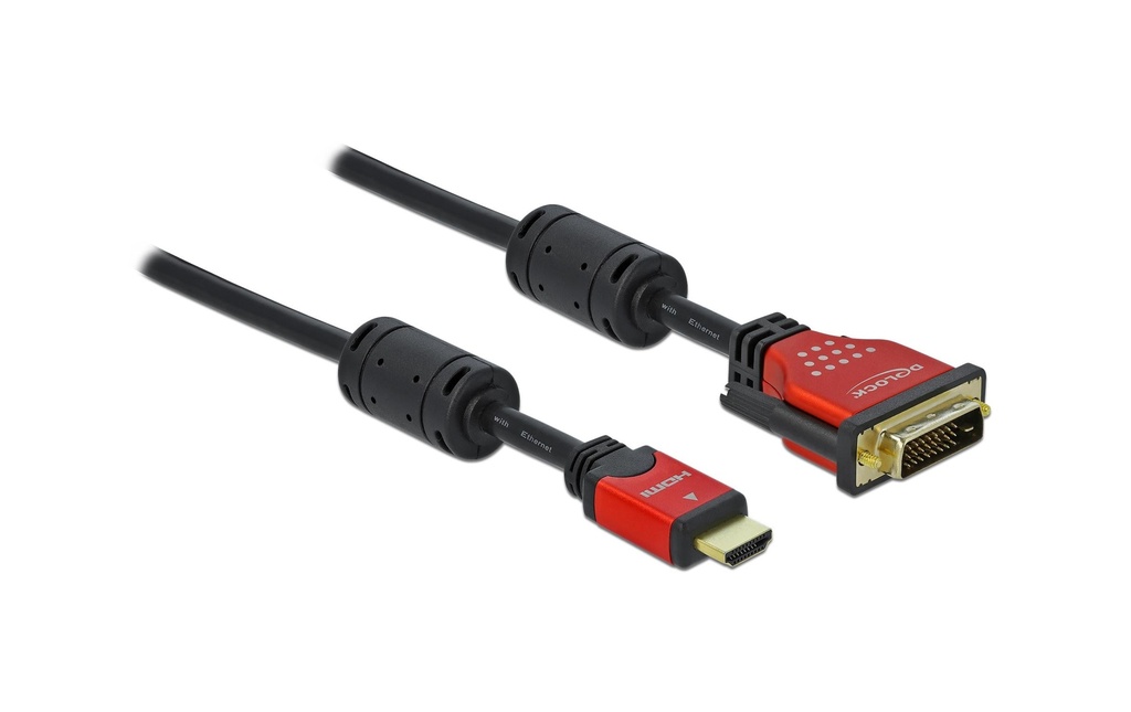 Delock Câble HDMI - DVI-D 24+1, 5 m