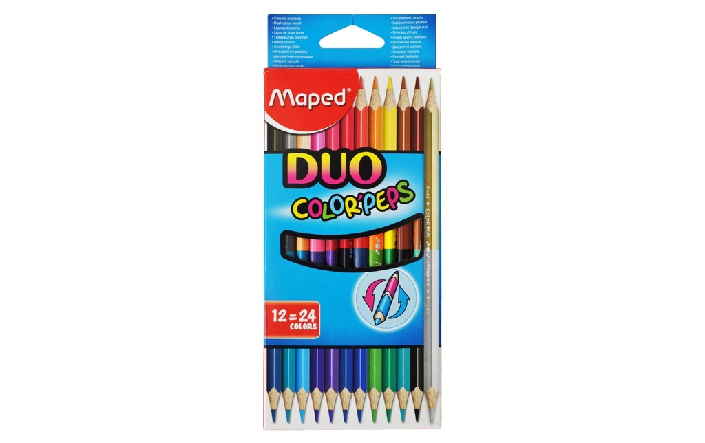 maped Crayons de couleur Color Peps 2 couleurs 12 pièces