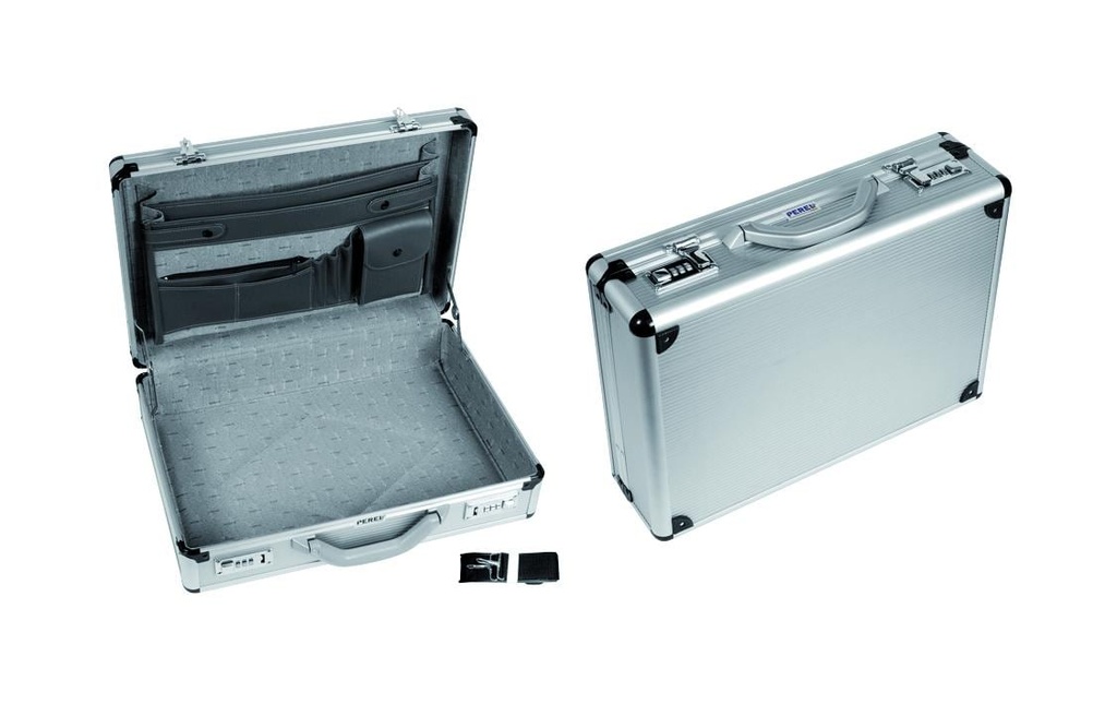 Perel Valises diplomatiques Aluminium avec serrure à combinaison