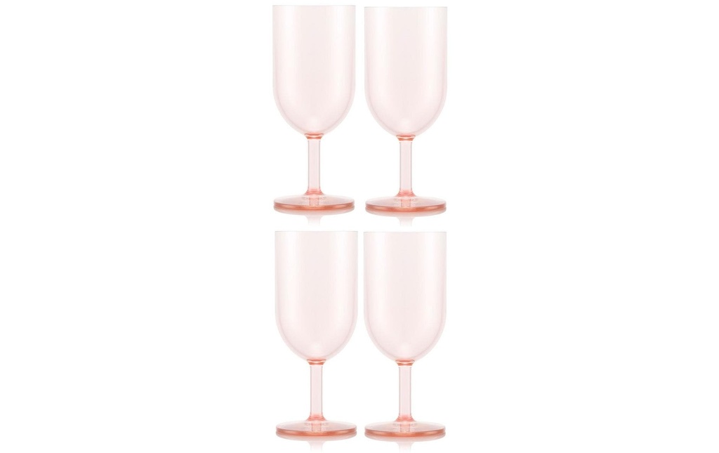 Bodum Verre à vin de plein air Oktett 230 ml, rose, 4 pièces