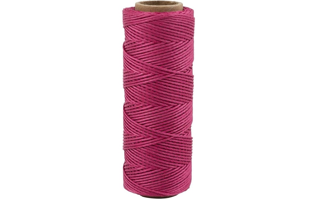 Creativ Company Bambou Cordon 1 mm, 65 m Rose foncé